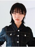 ボブ　外ハネ　前髪パッツン