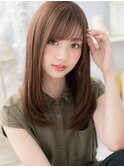 シースルーバング小顔ツヤ感ニュアンスカラーc5上尾20代30代40代