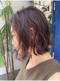 【sae】ボルドーカラー×ウェーブbob☆