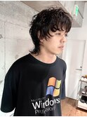 guest hair 無造作質感ウェービーマッシュウルフ 