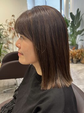 GBG 自由が丘 ショートカット40代50代グレイカラー白髪ぼかしハイライト