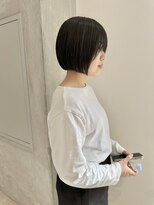 ヨーク(YOKE)&nbsp;YOKE 切りっぱなしボブミニボブ髪質改善オリーブアッシュ艶髪