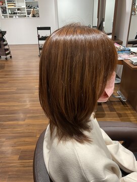 アミカ シーモール店(Amica) セミロング レイヤースタイル