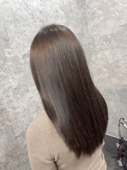 ベースヘアーデザイン(BASE HAIR DESIGN)の写真/サラ艶美髪☆ナチュラルで柔らかな質感の愛されストレートヘアに【縮毛矯正/デジタルパーマ/宇都宮美容室】