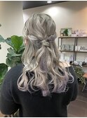 [風花]ハーフアップアレンジ /卒業式 結婚式