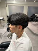メンズカット×フェザーパーマ