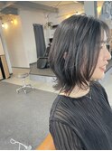 黒髪レイヤーボブ