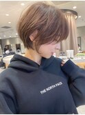 イメチェンショート外ハネボブ美髪ブルーブラックワイドバング