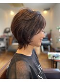 くびれヘア/アプリコットオレンジ/夏のヘアアレンジ/麻布十番