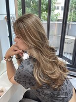 ブレンド 渋谷(BLend)&nbsp;ホワイトグレージュミニウルフデジタルパーマチェリーブラウン