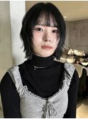 顔周り夏レイヤーカットブリーチなし透明感カラー艶感ベージュ