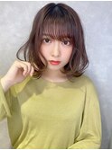 アンブレラカラー/こなれミディ/ウェーブパーマ/前髪/錦糸町