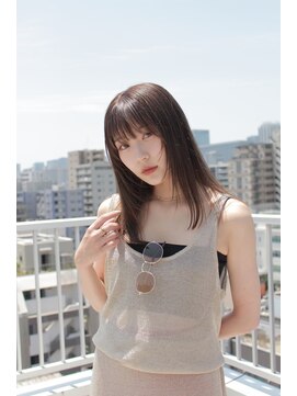 フークフーク(HOEK HOEK) アッシュブラウン×顔周りレイヤー