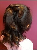 お子様リボンヘア