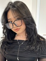 ヨロ 渋谷(YOLO) 韓国ヘアーハッシュカットレイヤーカットハイライトカラー