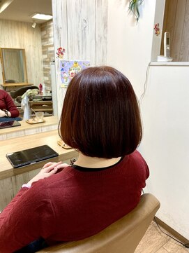 ボブ　　ウォームレッドブラウン