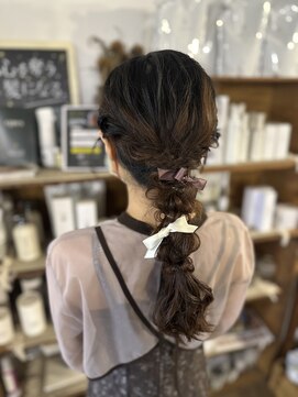 ムエール(mouair) 編みおろしアレンジ