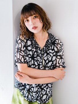 ヘアークラフト(Hair Craft) ボブパーマ×伸ばしかけルーズウェーブ【岡山】ブリーチパーマ