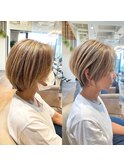 30代40代50代ショート白髪染め銀座くびれ 松