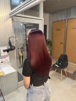リジョイスヘア レイ(REJOICE hair Lei) チェリーワインレッド 担当AKIRA