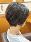 丸みがキレイなエアリーショートボブ