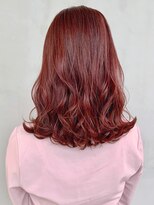 アイティー バイ アルバム 中野店(IT by ALBUM)&nbsp;チェリーピンク_セミウェットウェーブオリーブカラー_ba308601