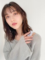 ネイヴィル オモテサンドウ(navile omotesando) *ミルクティーブラウン×シースルバングロブ*