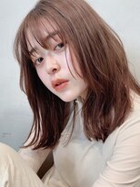 ガーデントウキョウ(GARDEN Tokyo) 柔らかほんのりピンクベージュ/似合わせカット/顔まわりカット