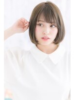 ミック ヘアアンドメイク アップ 駒込店(miq Hair&Make up)&nbsp;ナチュラルモード♪カーキグレージュぷつっとボブa1