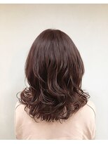 トップヘアー 玉島店(TOP HAIR)&nbsp;《TOPHAIR 玉島店/ ちゃみ》くびれミディ×ピンクブラウン