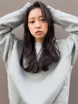 トローノ 栄(TRONO) 大人ゆる巻きウェーブ/ロングヘア/前髪なし