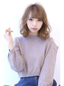 オーロ 池田店(ORO) ことりベージュローライト大人かわいい小顔スリークボブ大人ボブ