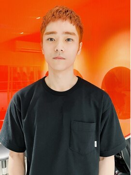 サル 代官山(SAL) 【SAL】メンズオレンジブリーチベリーショートボウズ＊菅原誠＊