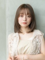 ハバナ 天神(HAVANA) 20代30代大人可愛いボブ/デザインカラー/オリーブベージュ