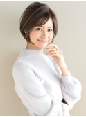 【小鳥居】シルキーベージュ大人可愛いボブショート前上がりボブ