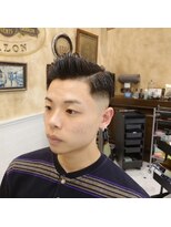ルドローブラントオオサカ(LUDLOW BLUNT Osaka)&nbsp;【LUDLOW BLUNT】七三分け サイドパートライン バーバーヘア大阪