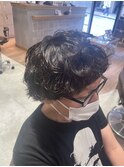 波巻きパーマ