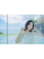 ナットナウ(NOT NOW)&nbsp;小顔ミディアム切りっぱなし外ハネボブくびれミディ