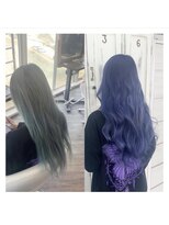 クラン ヘアーアンドスタジオ(CLAN hair & studio)&nbsp;ハイトーンエクステブリーチインナーミルクティーベージュ