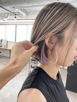 エル オオサカ 心斎橋店(L. OSAKA)&nbsp;ミニボブベージュ_マチルダボブインナーパープル_Y105