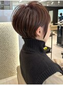 ショートボブ髪型30代40代50代前髪あり前髪なし【橋本】