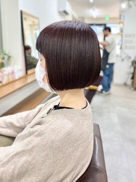 ランプ(Lamp) くびレイヤーグレーベージュニュアンスカラー白髪染め白髪ぼかし