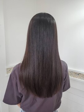 TJ天気予報 5コ 天白店 「ビフォーアフターあり」シアーブラウン「縮毛矯正」