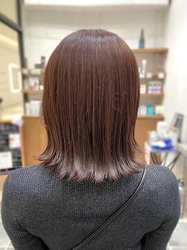 ガーデン ムサシコスギ(GARDEN MUSASHIKOSUGI) 切りっぱなしボブ 暖色ブラウン ショコラブラウン シアーカラー