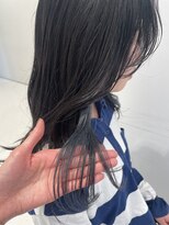 ハイブ 金沢(Hive)&nbsp;イヤリングカラーインナーカラーグレーブルーグレー20代