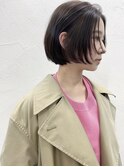 ショートボブ/ミニボブ/外ハネ/白髪ぼかし/ハイライト/表参道