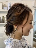 二次会おすすめヘアアレンジ！/お団子ヘアセット◎