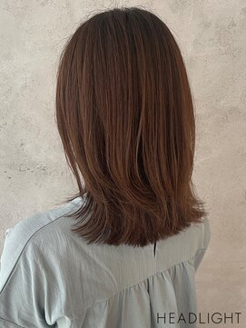 グラ デザイン アンド ヘアー 西院店(GRAS DESIGN & HAIR by HEADLIGHT) ミディアムレイヤー×ブラウンカラー