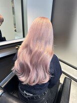 エゴ 池袋(EGO)&nbsp;ホワイトピンク/染めれるエクステ/ハイトーンロング/艶カラー