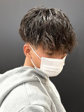 エルマーク 天王寺(L-MARK) シャドウパーマメンズカットスパイラルパーマツイスパ波巻き